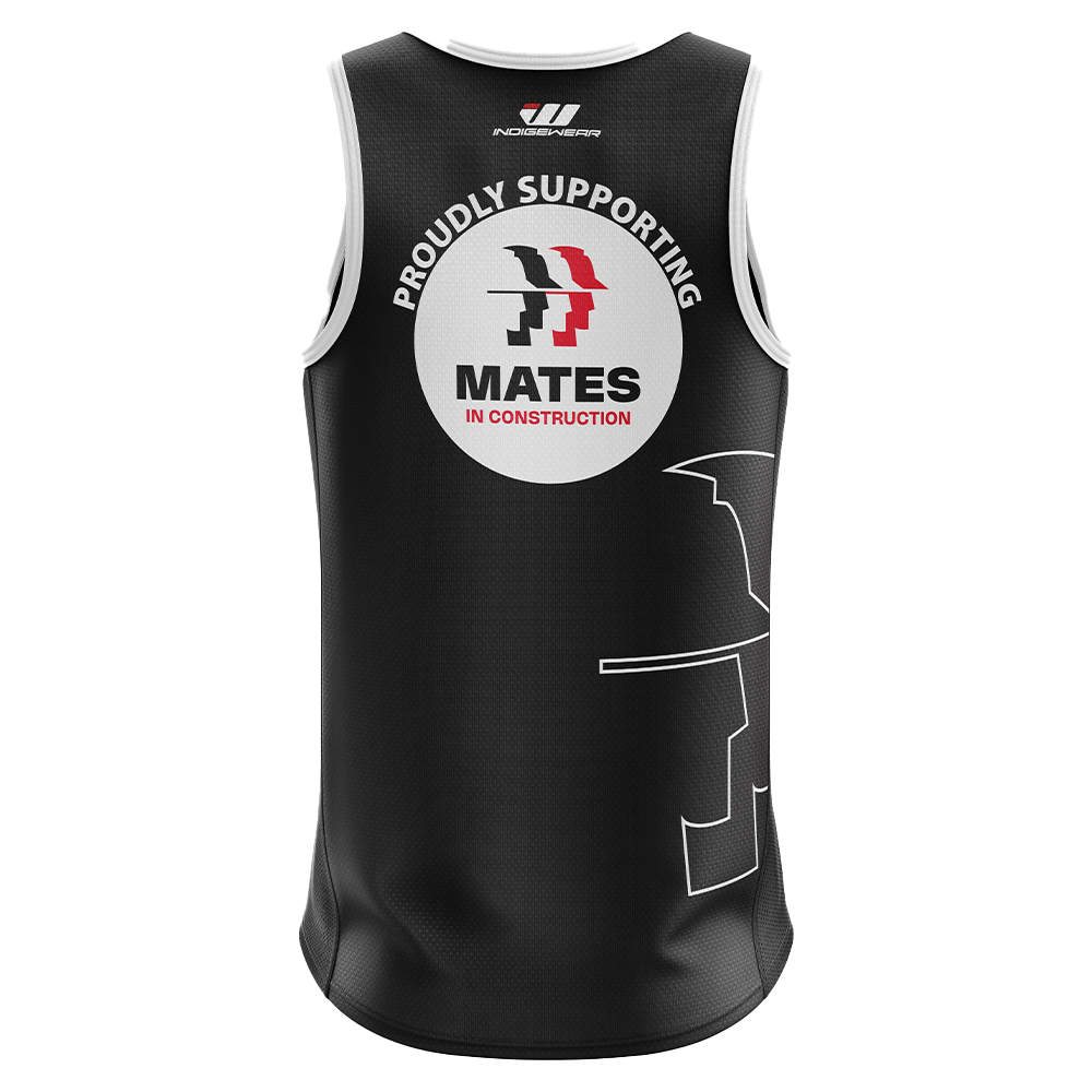 Proudly Supporting Mates in Construction NT - Singlet (Black)