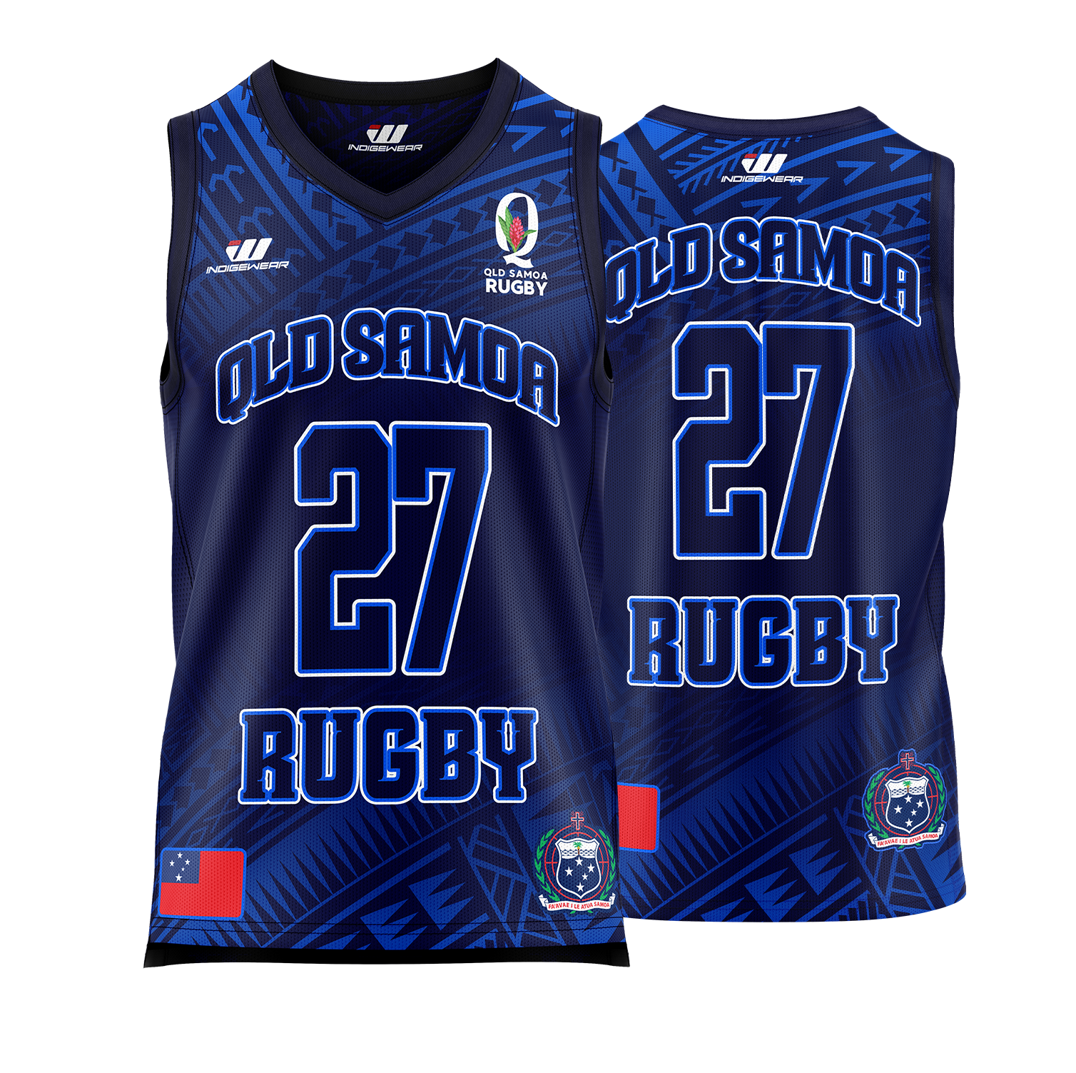 QLD Samoa Basket Ball Singlet