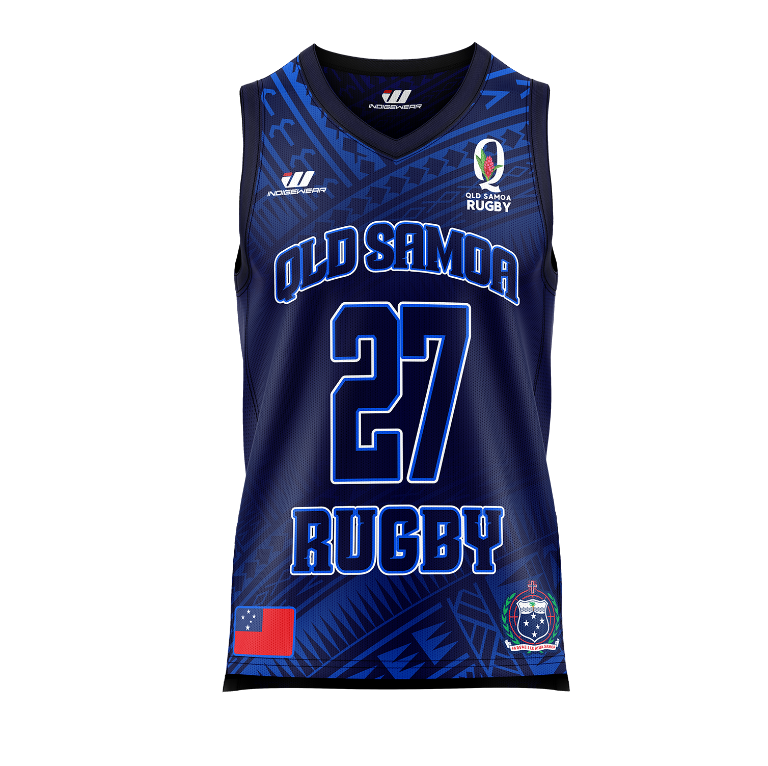 QLD Samoa Basket Ball Singlet