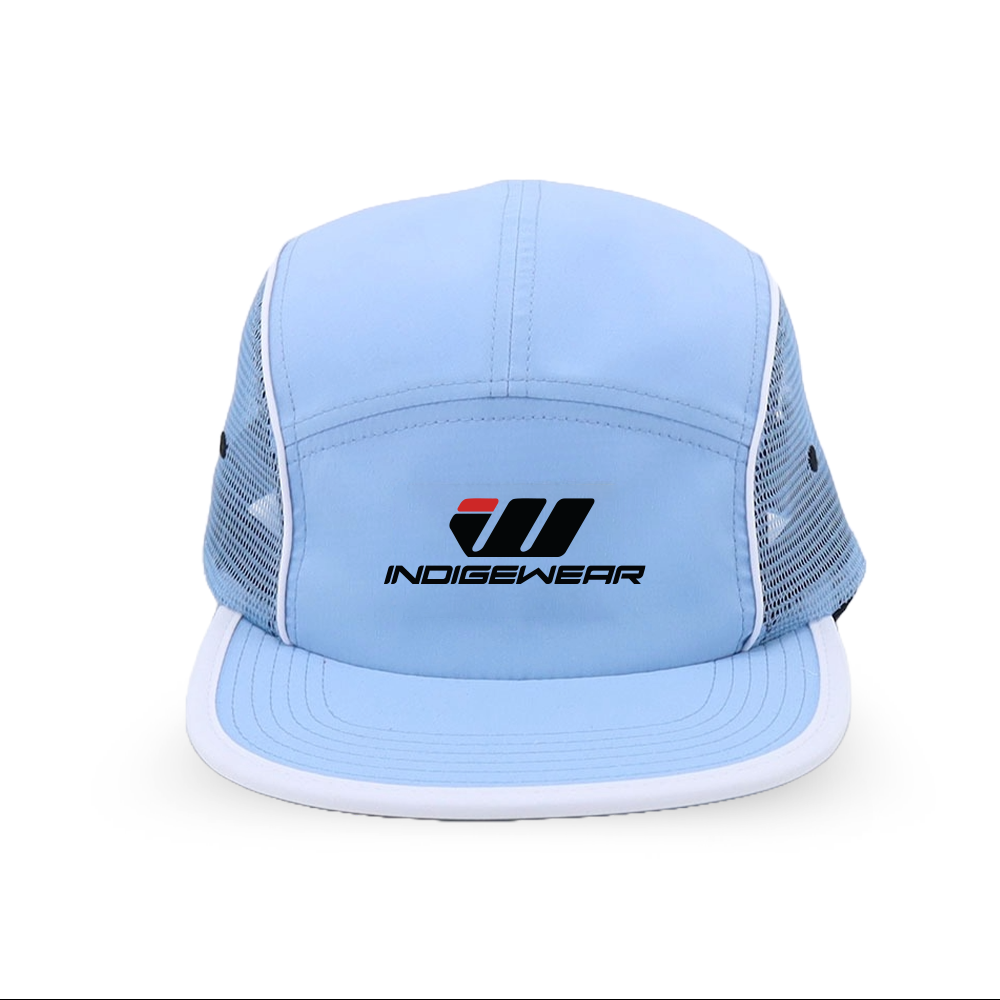 5 Panel Mesh Sports Cap - Baby Blue