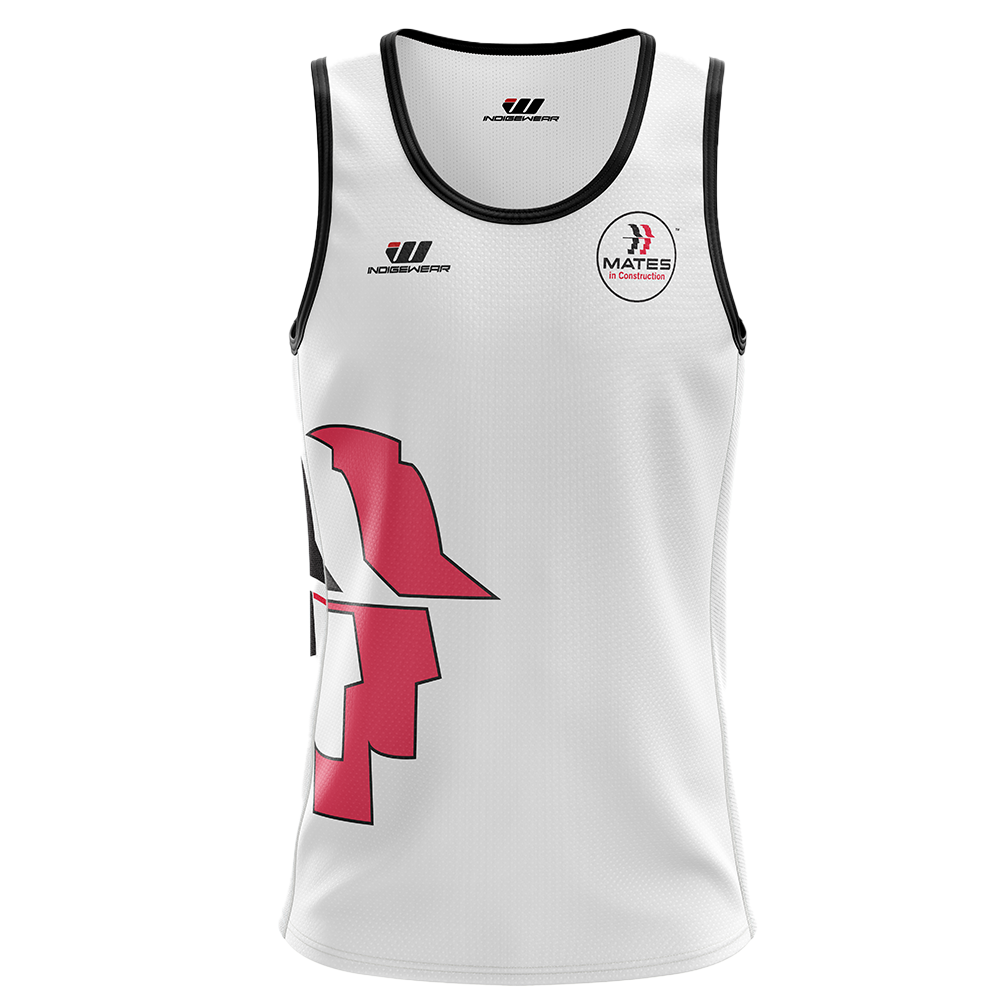 Proudly Supporting Mates in Construction NT - Singlet (White)
