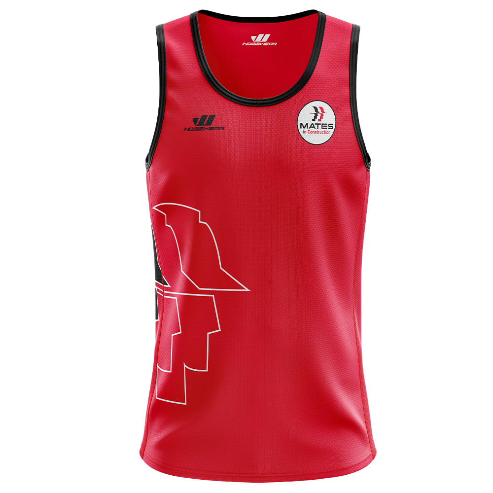 Proudly Supporting Mates in Construction NT - Singlet (Red)
