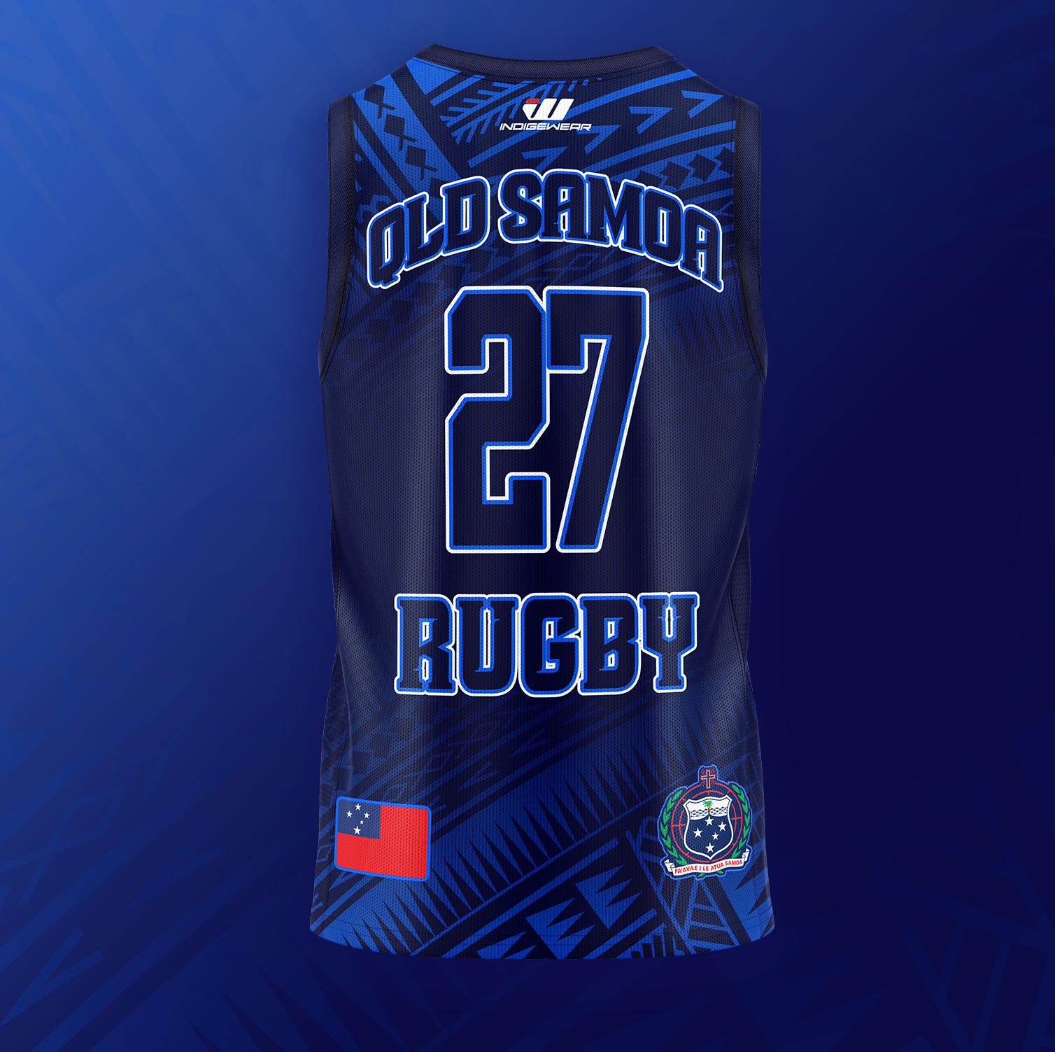QLD Samoa Basket Ball Singlet